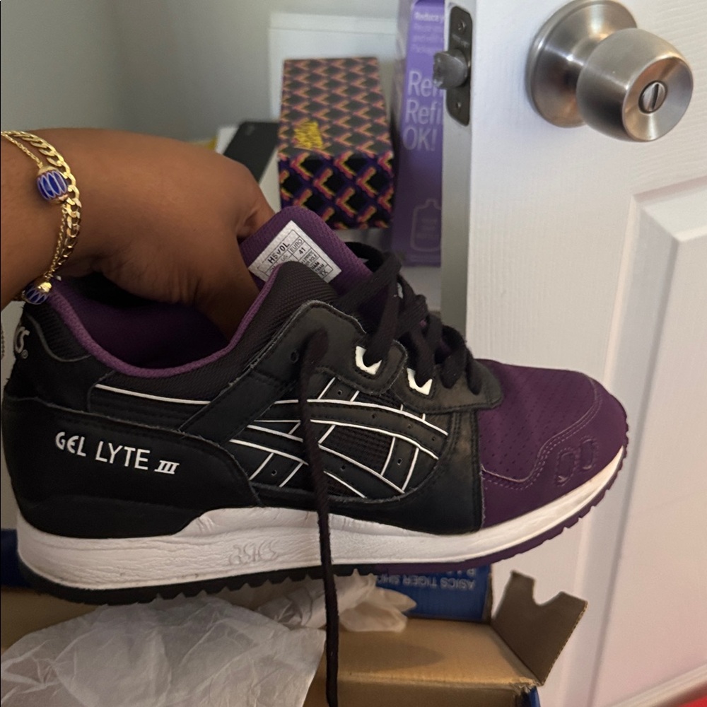 ASICS Gel Lyte III Black and Purple Shoes